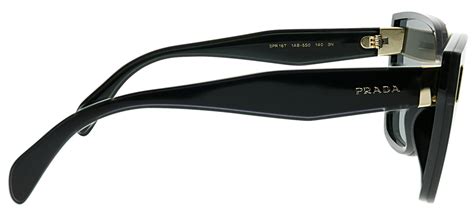 prada pr 16ts 1ab5s0|Prada PR 16TS 1AB5S0 Sunglasses in Black .